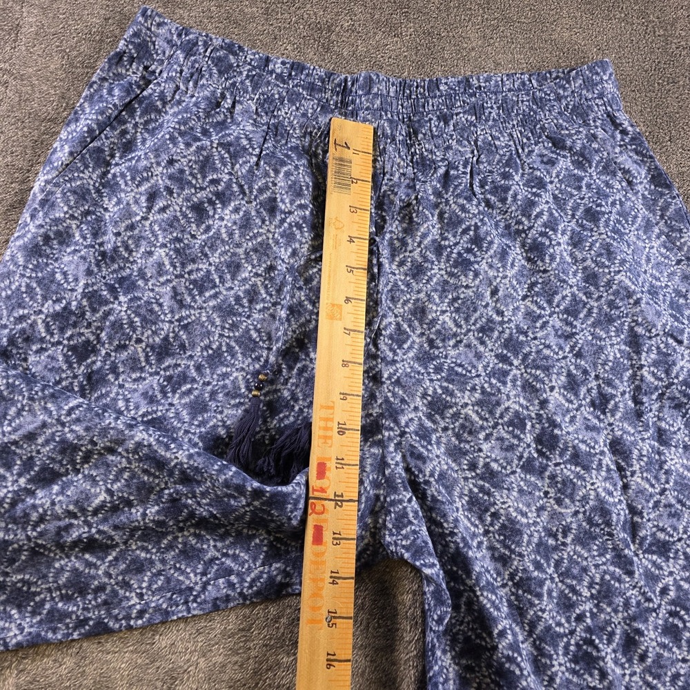 Ralph Lauren Geo Print Linen Wide Leg Trouser Pant Size XL Boho Chic Retro Hippi - Picture 8 of 10